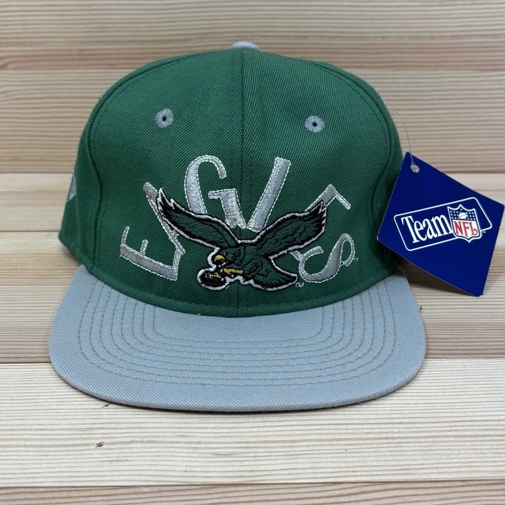 VINTAGE Philadelphia Eagles Hat Cap Fitted Sz 7  #1 Apparel Football Mens 90s
